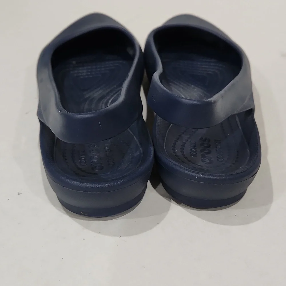 Women's CROCS Navy Slingback Flats Size 6